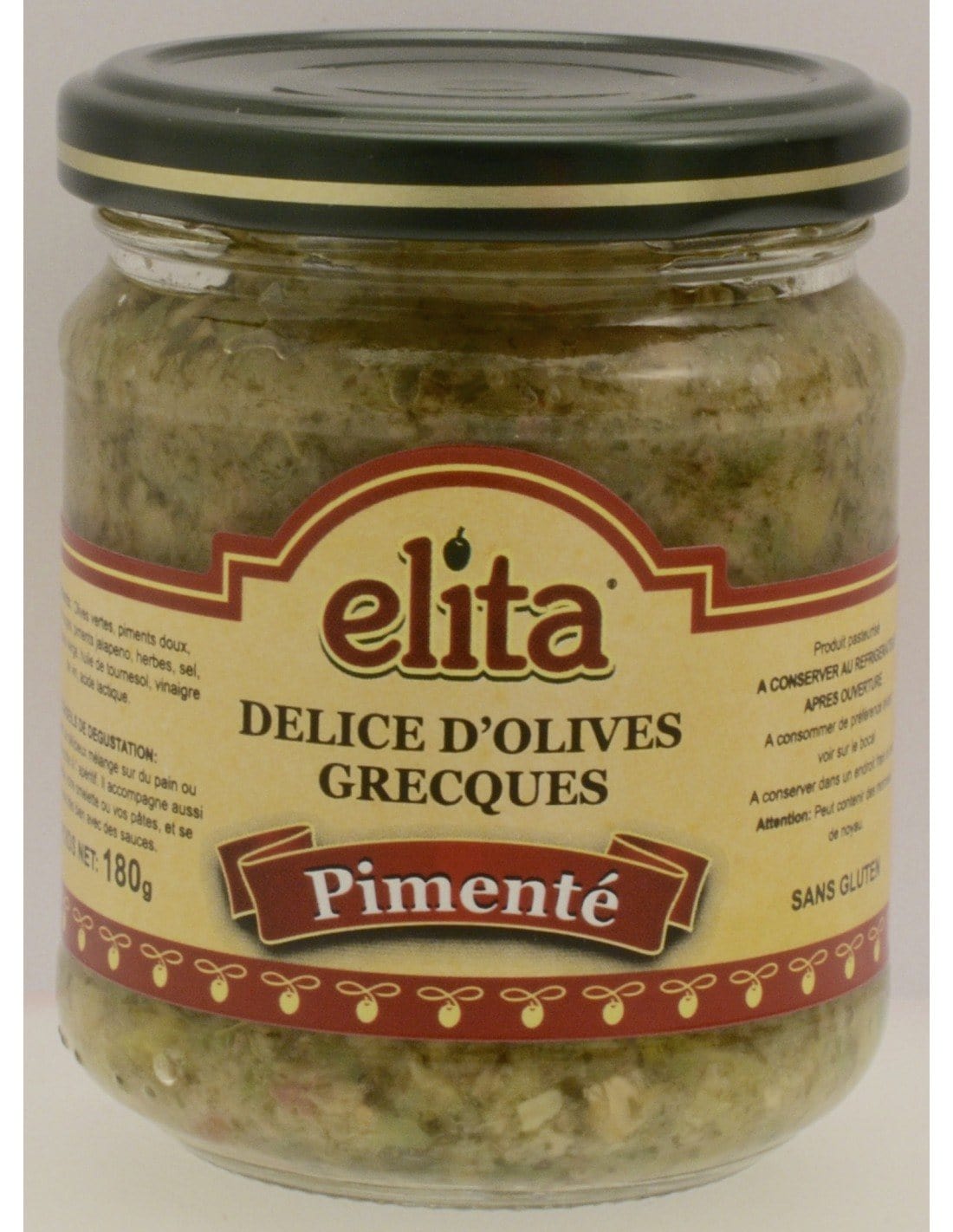 Delice d'olives Grecques pimenté 180g Elita