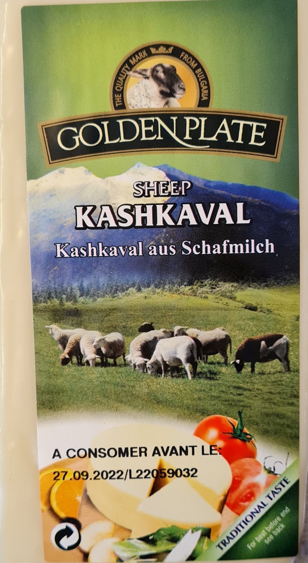 Kachkaval brebis Golden plate