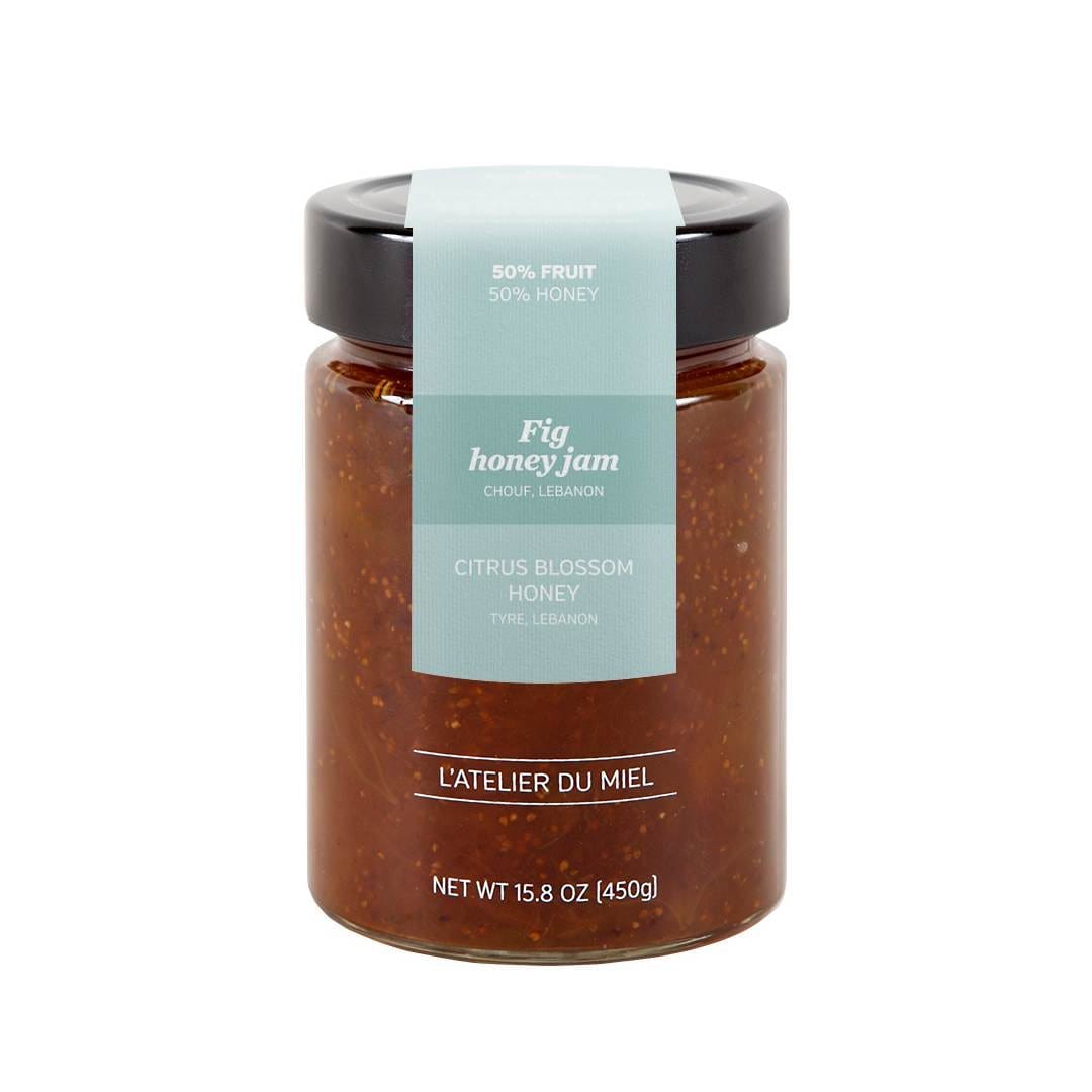 Confiture de miel aux figues 450g  Atelier du miel
