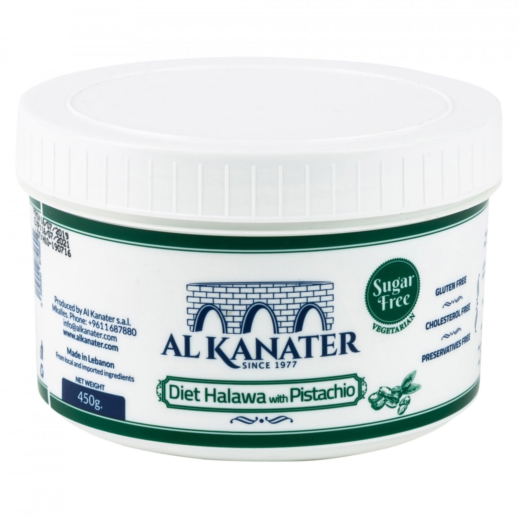 halva pistache sans sucre Alkanater