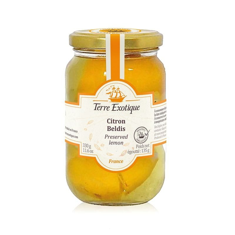 Citrons beldis confits au sel 135g Terre exotique