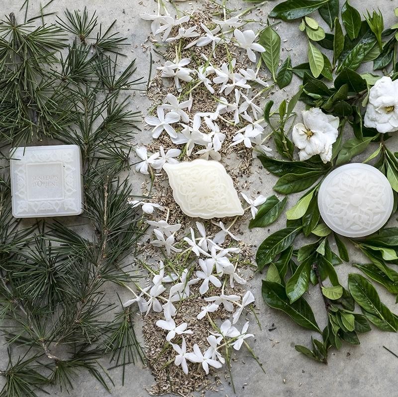 Boite de Savons Trio (Jasmin,cèdre de Liban, Gardenia ) - Senteurs D'orient