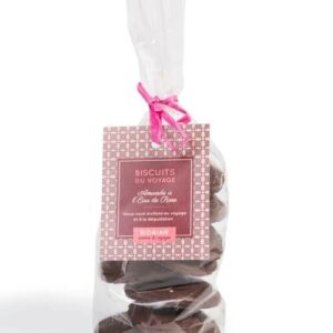 Biscuits à l'eau de rose, chocolat noir Bidaian