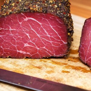 Pastrami 100g Miran en tranches.