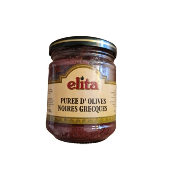 Purée d'olives noires grècques 190g Elita